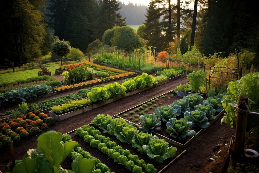 Gardener vegetable gardening outdoors. AI generated Image by rawpixel.