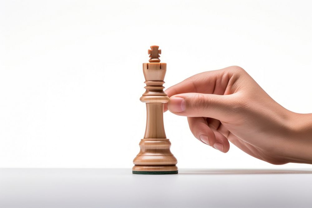 Chess holding game hand. AI generated Image by rawpixel.