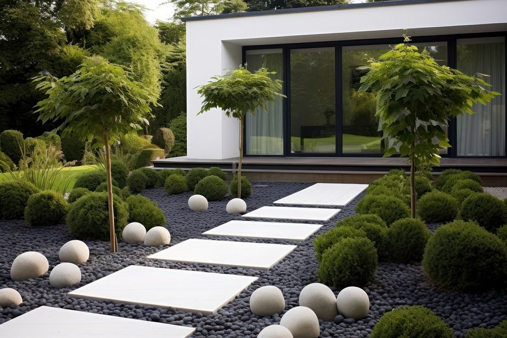 Gardener architecture outdoors backyard. AI generated Image by rawpixel.