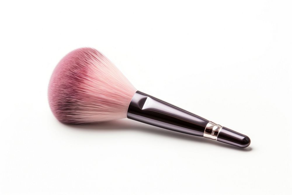 A make up brush cosmetics tool white background. AI generated Image by rawpixel.