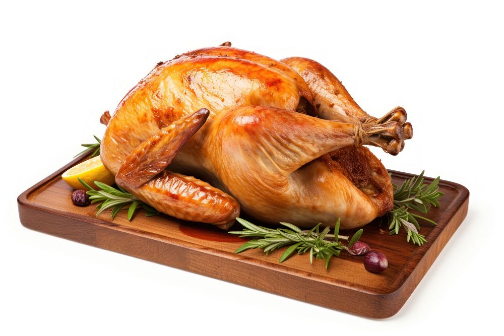 A thanksgiving turkey dinner meat food. AI generated Image by rawpixel.