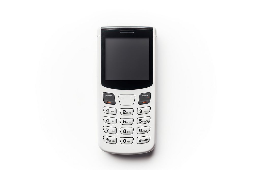 Phone png white background mobile phone electronics. AI generated Image by rawpixel.