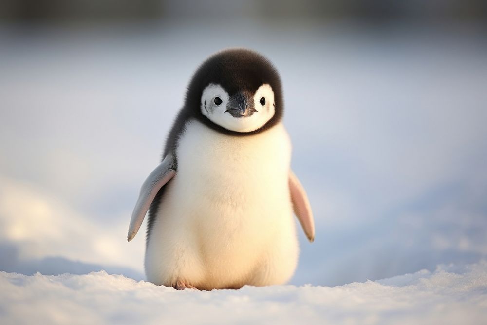 Penguin animal bird wildlife. AI generated Image by rawpixel.