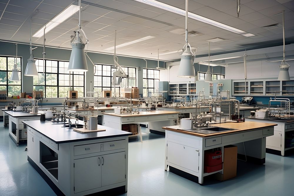 School classroom kitchen science. AI generated Image by rawpixel.