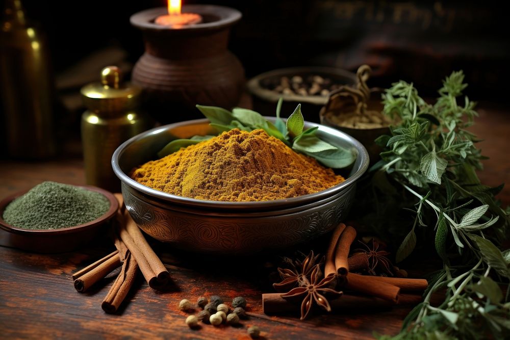Curry spice food herb. AI generated Image by rawpixel.