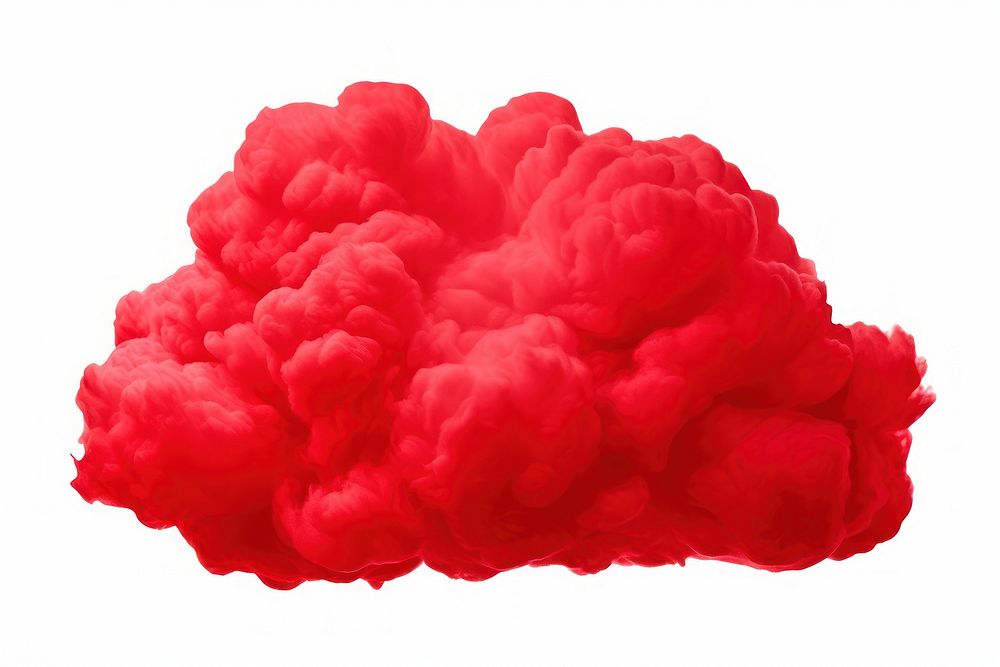 Cloud red white background exploding. AI generated Image by rawpixel.