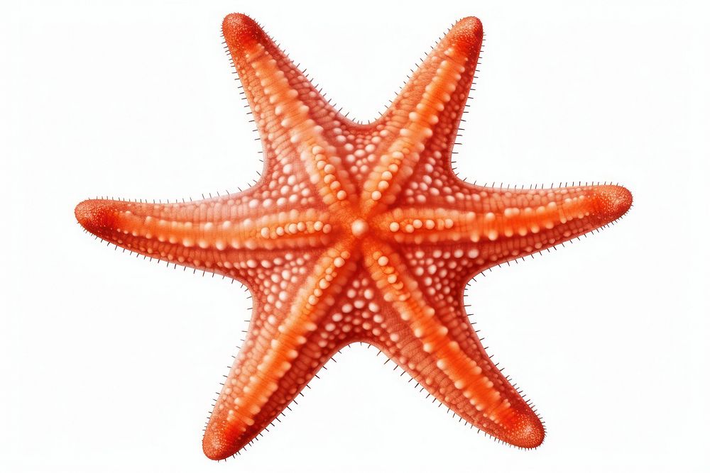 Underwater starfish sea white background. AI generated Image by rawpixel.