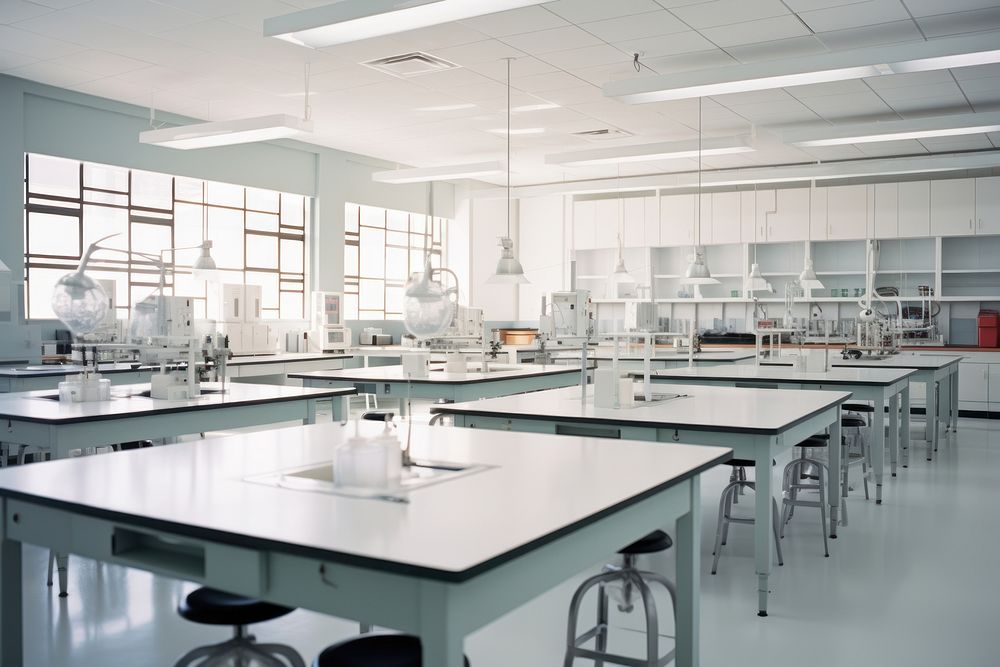 School laboratory classroom science. AI generated Image by rawpixel.