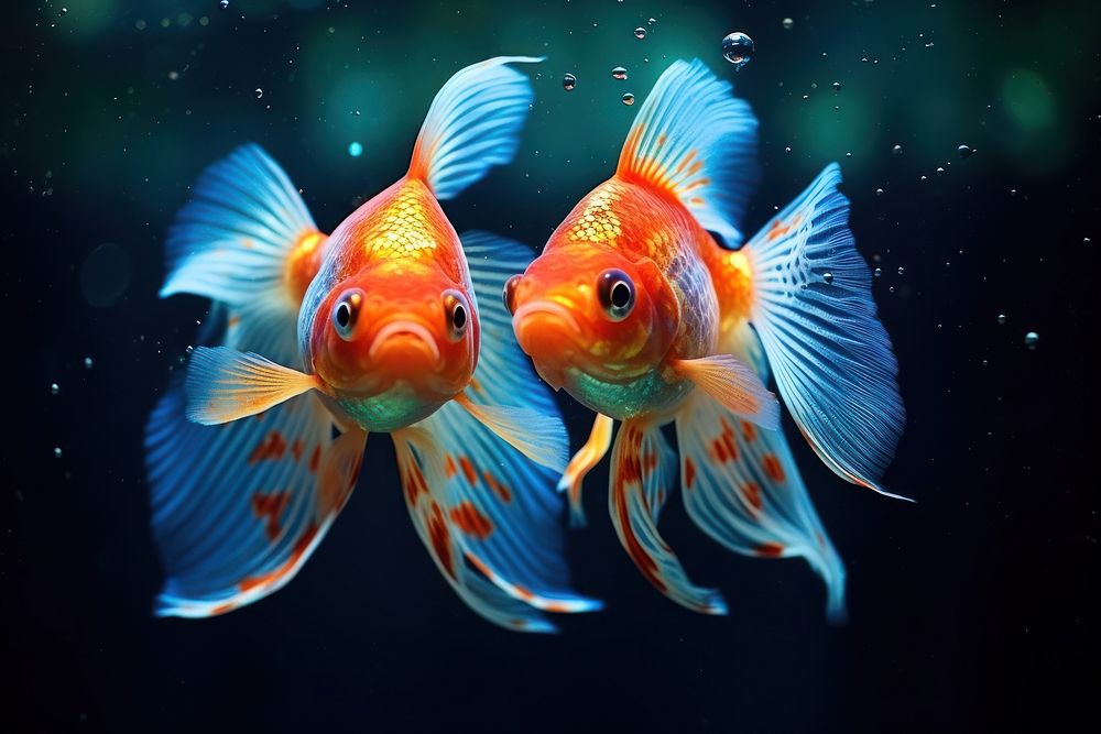 Pisces fish goldfish animal. AI generated Image by rawpixel.