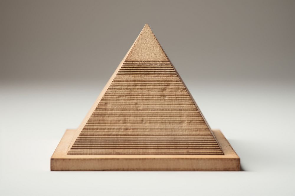 World architecture pyramid wood. AI generated Image by rawpixel.