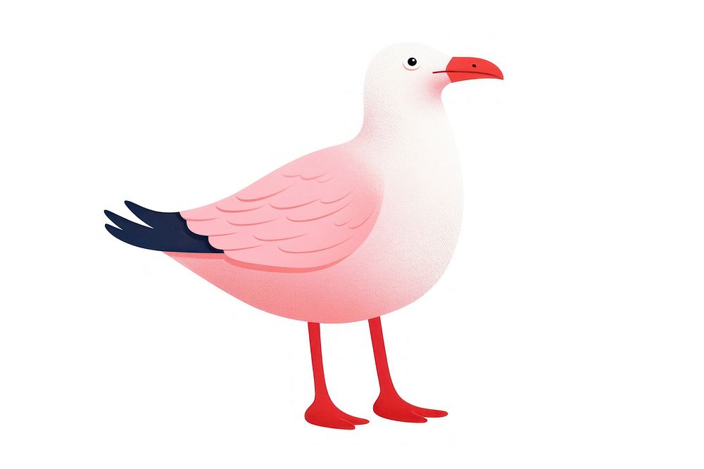 Seagull flamingo animal bird. AI generated Image by rawpixel.