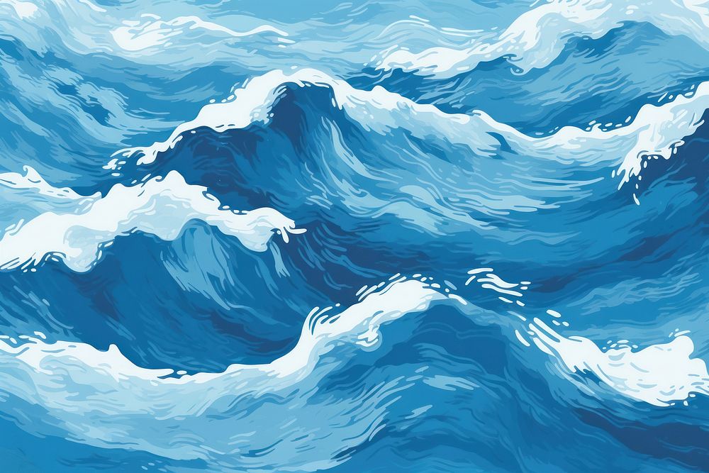 Ocean seamless background backgrounds outdoors nature. AI generated Image by rawpixel.