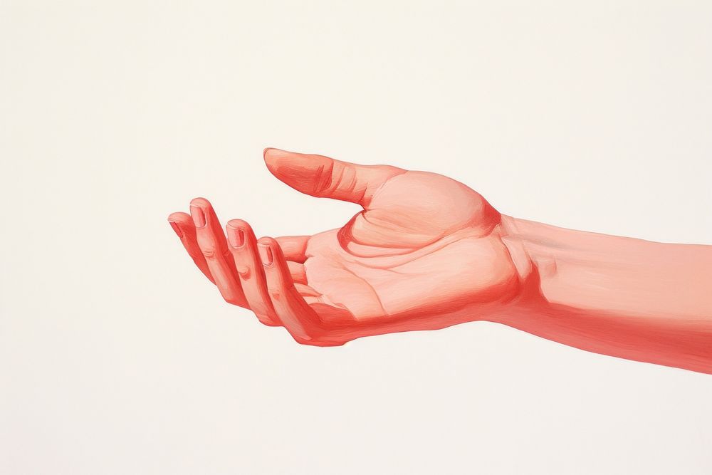 Hands holding finger sketch person. AI generated Image by rawpixel.