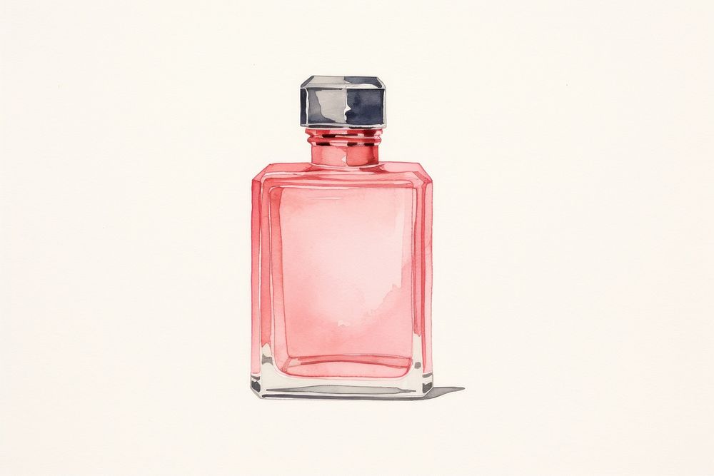 Purfume bottle cosmetics perfume white background. AI generated Image by rawpixel.
