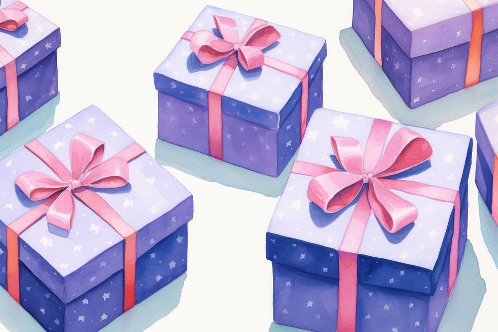 Gift boxs seamless paper celebration anniversary. AI generated Image by rawpixel.