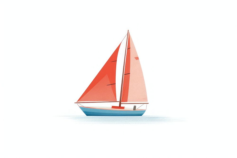 Sailboat watercraft vehicle dinghy. AI generated Image by rawpixel.