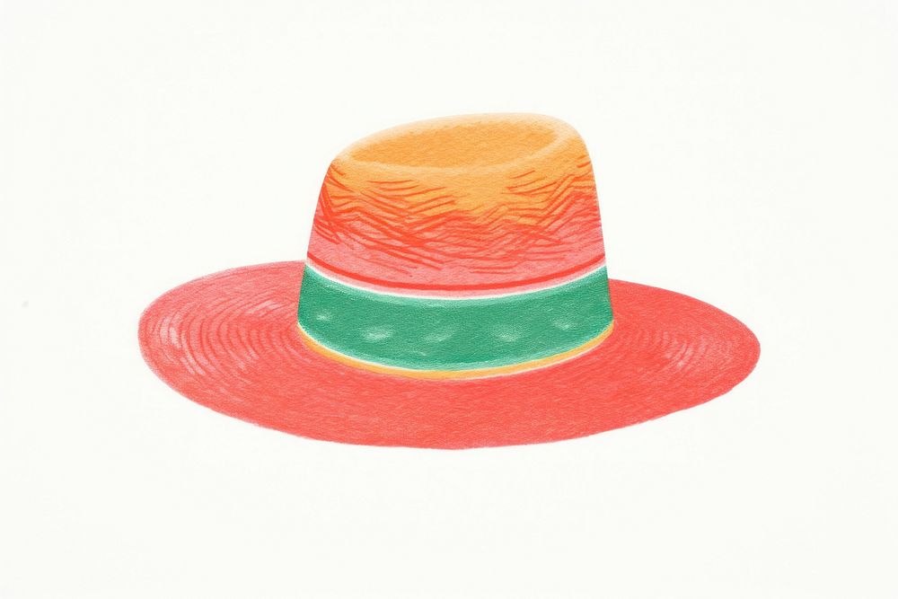 Mexcican hat sombrero white background creativity. AI generated Image by rawpixel.