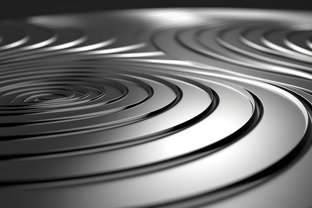 Circle backgrounds pattern silver. AI generated Image by rawpixel.