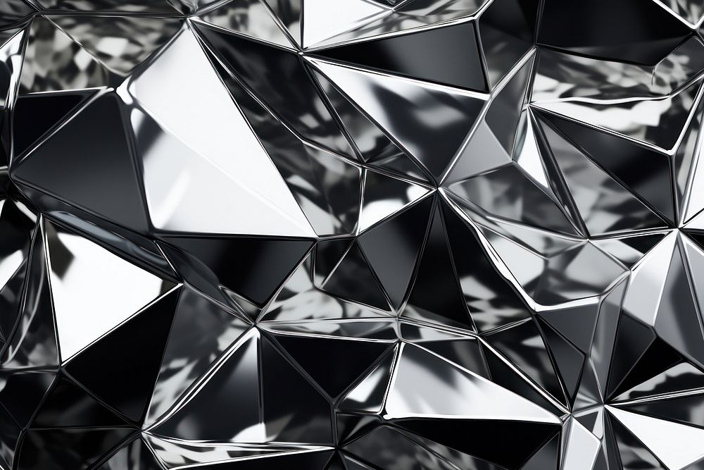 Crystal pattern backgrounds silver. AI generated Image by rawpixel.