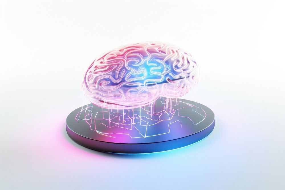 Brain accessories technology cyberspace. AI generated Image by rawpixel.