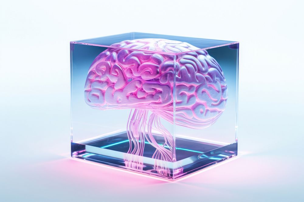 Transparent brain intelligence invertebrate technology. AI generated Image by rawpixel.