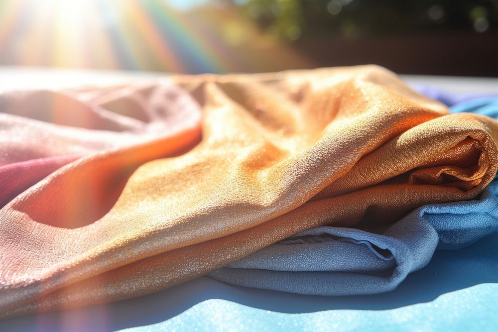 Towel dying blanket day sun. AI generated Image by rawpixel.