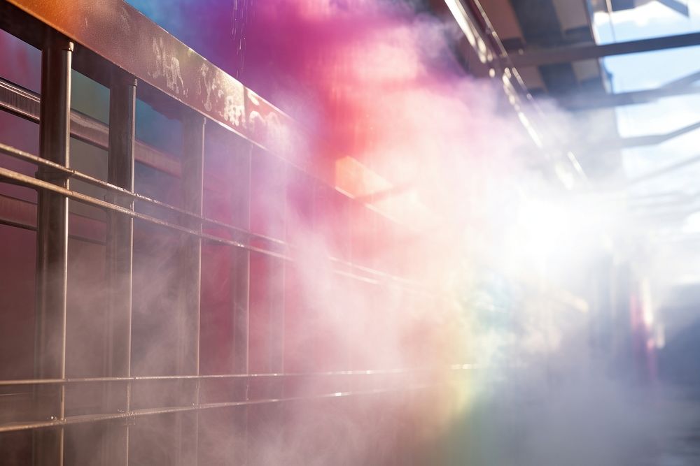 Water mist from car washer light outdoors smoke. AI generated Image by rawpixel.