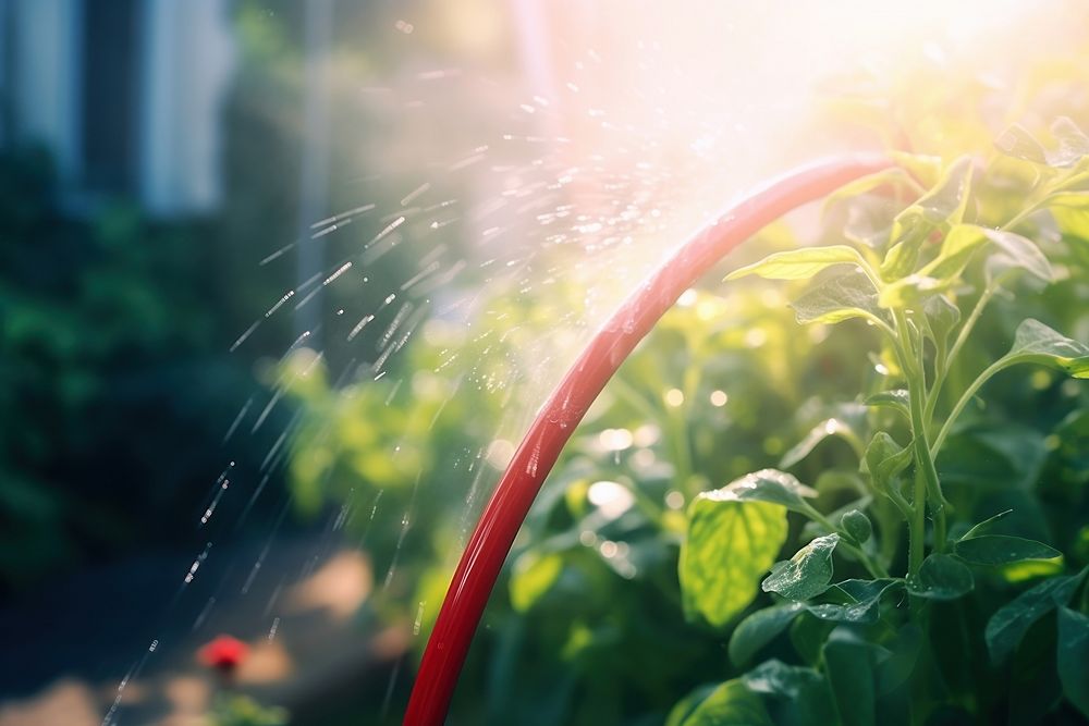 Water mist outdoors watering nature. AI generated Image by rawpixel.