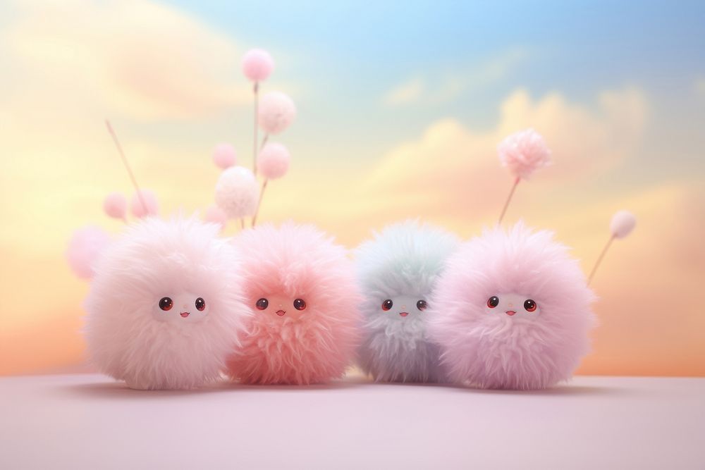 Dandylion character animal nature toy. AI generated Image by rawpixel.