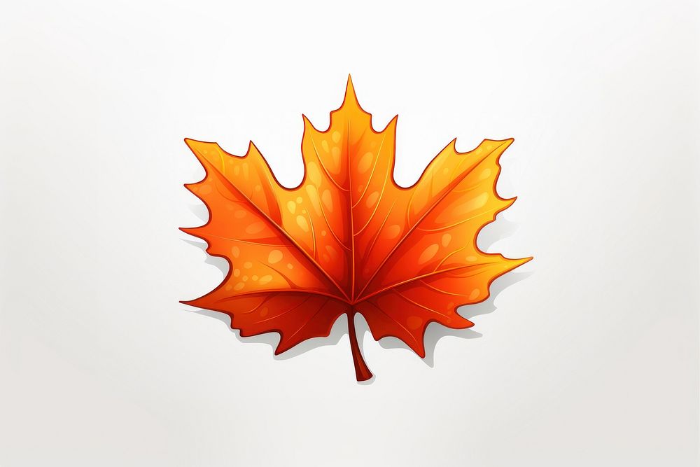 Fall leave maple leaves plant. AI generated Image by rawpixel.