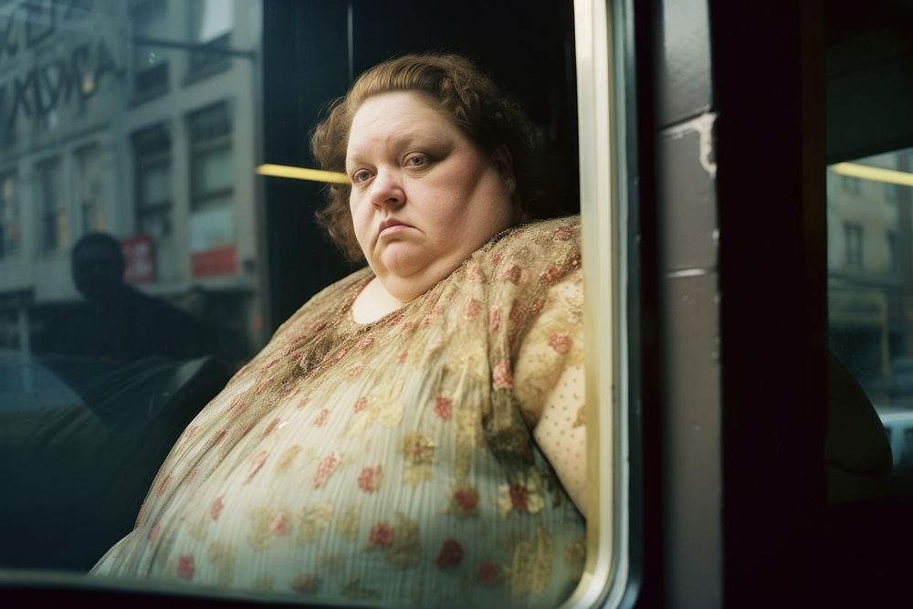 A over-weight woman photography portrait adult. AI generated Image by rawpixel.