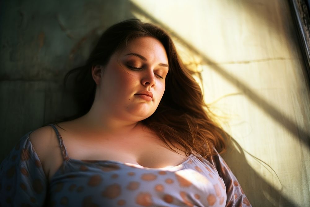 A plus size woman photography portrait adult. AI generated Image by rawpixel.