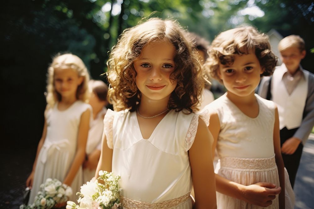 A wedding party photography bridesmaid portrait. AI generated Image by rawpixel.