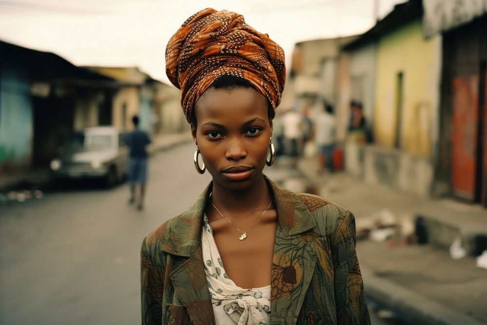 An african teenage woman in the city photography portrait individuality. AI generated Image by rawpixel.