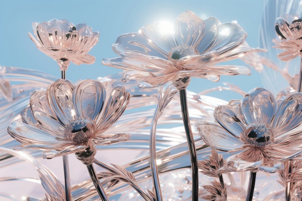 Chrome flowers outdoors nature plant. AI generated Image by rawpixel.