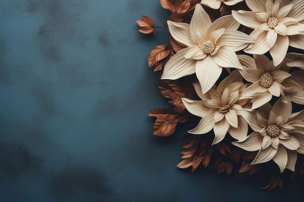 Flower made from ceramic pattern petal plant. AI generated Image by rawpixel.