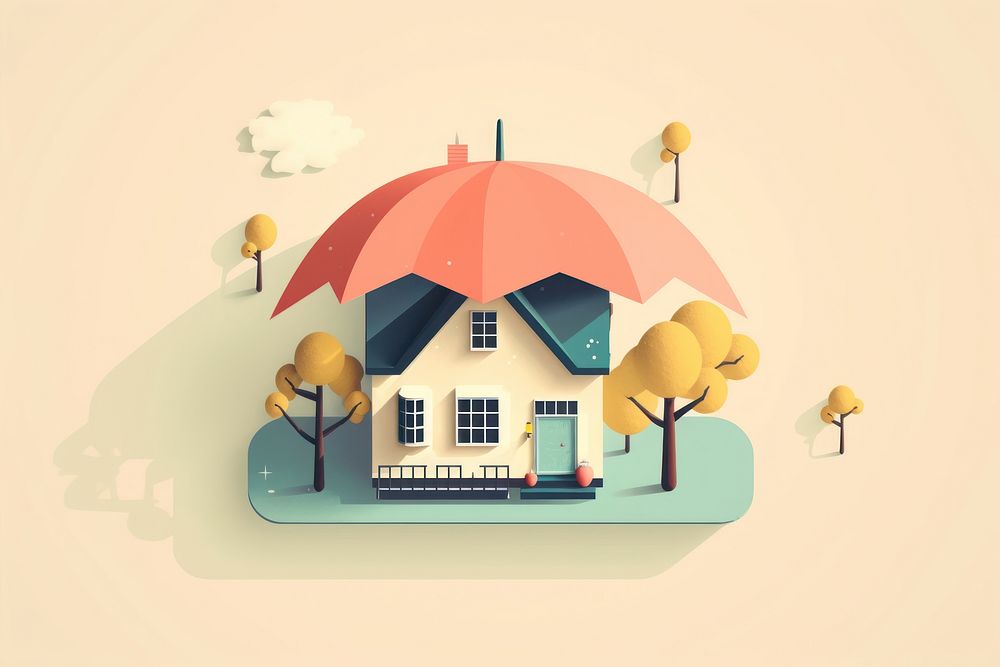 Home insurance architecture building outdoors. AI generated Image by rawpixel.