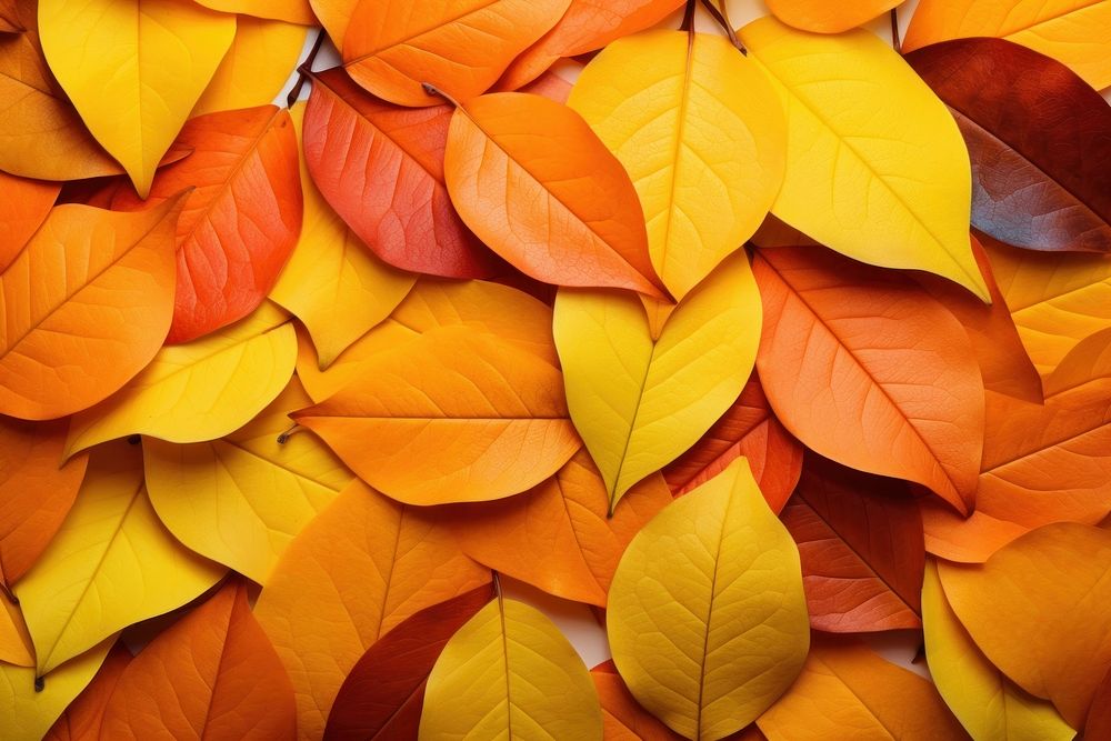 Fall leaves backgrounds plant petal. AI generated Image by rawpixel.
