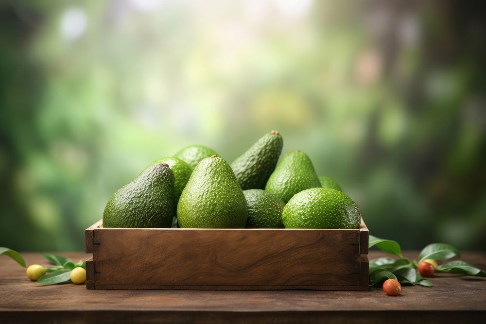 Avocado organic fruit plant. AI generated Image by rawpixel.