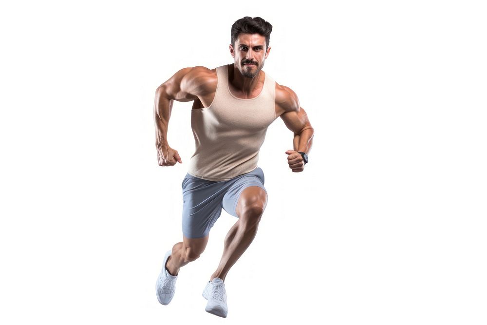 Cardio shorts adult men. AI generated Image by rawpixel.