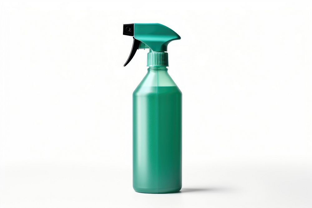Cleaning spray bottle white background container. AI generated Image by rawpixel.
