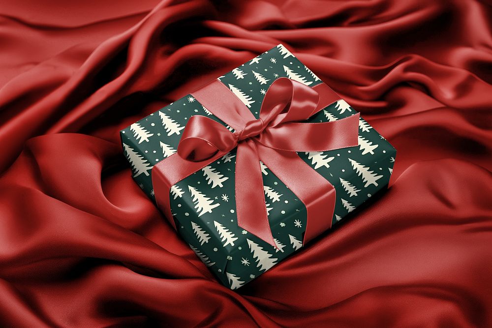 Christmas gift box mockup psd Premium PSD Mockup rawpixel