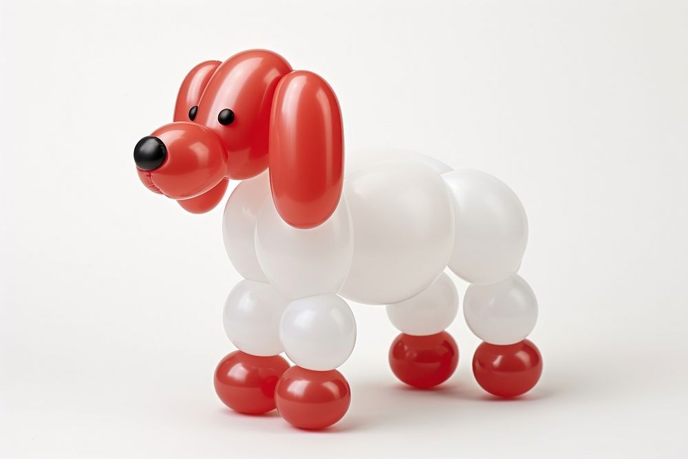 A dog balloon white toy. AI generated Image by rawpixel.