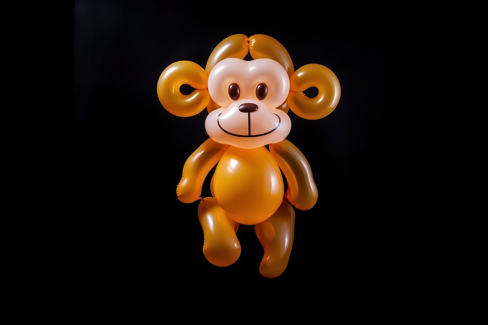 A monkey balloon cute toy. AI generated Image by rawpixel.