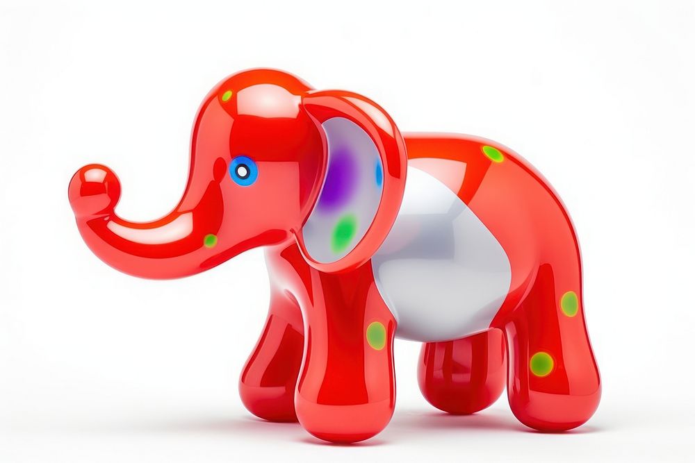 Twisty balloon in the shape of an elephant mammal animal toy. AI generated Image by rawpixel.