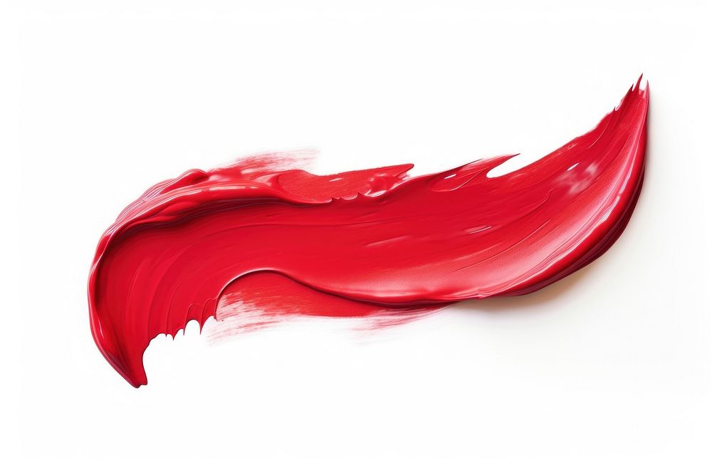 Red pastel oil piant petal white background splattered. AI generated Image by rawpixel.