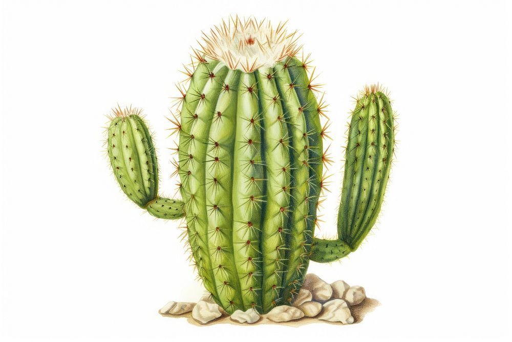 Cactus plant freshness cartoon. AI generated Image by rawpixel.