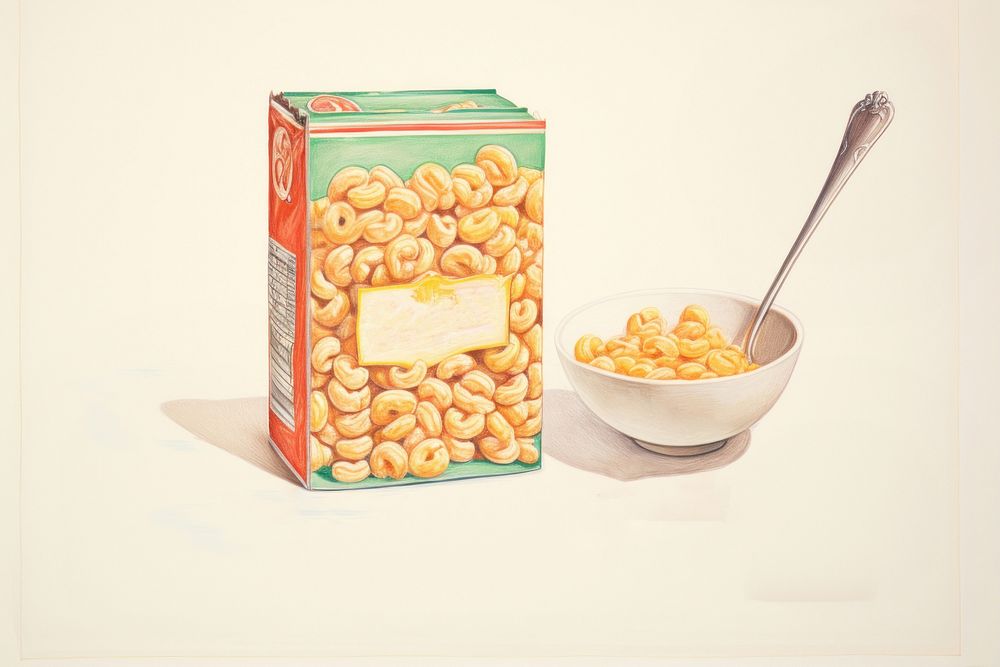 Cereal box produced cereal food container. AI generated Image by rawpixel.