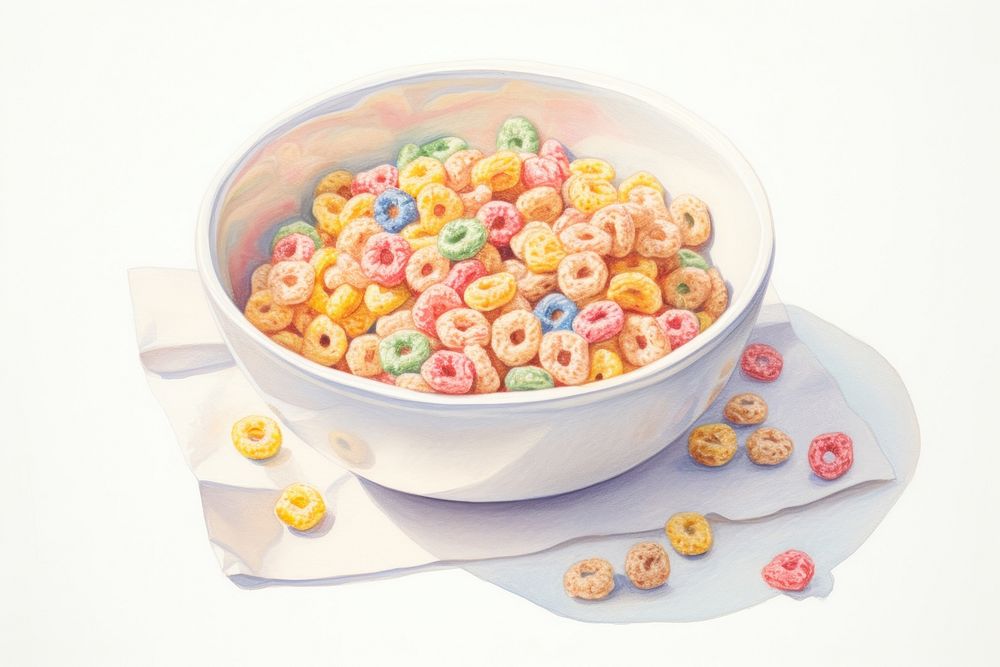 Cereal boxe produced food bowl freshness. AI generated Image by rawpixel.