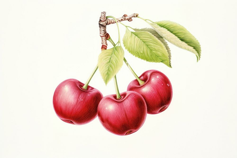Cherry fruit plant food. AI generated Image by rawpixel.